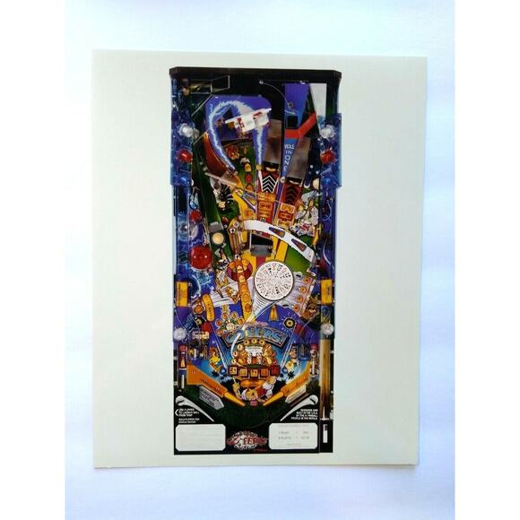 No Good Gofers Pinball Photo Original NOS Promo Playfield View 1997 Vintage - Picture 3 of 3